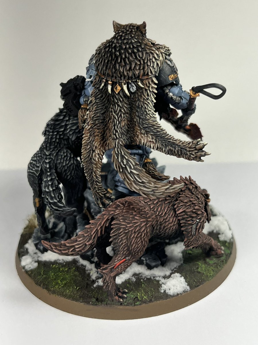 oninojay's tweet photo. Finished my Logan Grimnar commission. #WarhammerCommunity #warhammer40000 #WarhammerArt #spacewolves https://t.co/tmIRkPAWnv