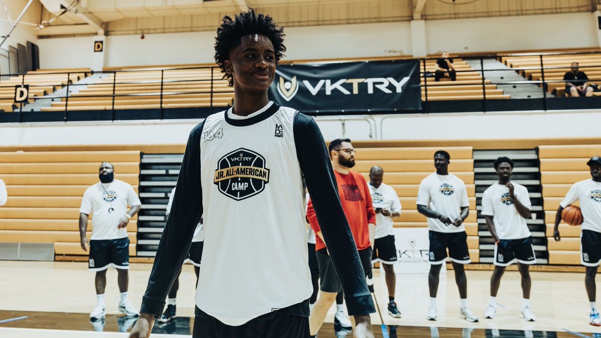 It was impossible to ignore the two-way impact that ‘27 Dazon Reid supplied for his team throughout camp. The 6-foot-4 combo guard used his 6-foot-10 wingspan to finish around the bucket, snag rebounds at their peak &amp; even protect the rim as a shot blocker from the weak side. 📈
