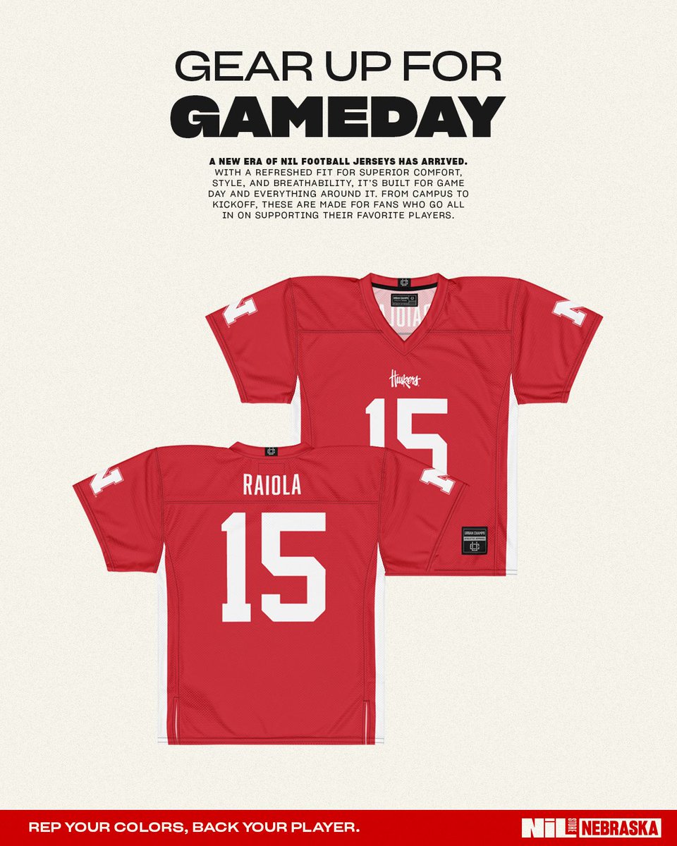 Nebraska NIL Store (@huskersnilstore) on Twitter photo JUST DROPPED: New 2025 Nebraska NIL Football Jerseys! 🔥
Shop the new era of football jerseys at <a href="/nil_store/">The NIL Store</a> and support your favorite player on every purchase!
nil.store/nebraska/produ… JUST DROPPED: New 2025 Nebraska NIL Football Jerseys! 🔥
Shop the new era of football jerseys at <a href="/nil_store/">The NIL Store</a> and support your favorite player on every purchase!
nil.store/nebraska/produ…