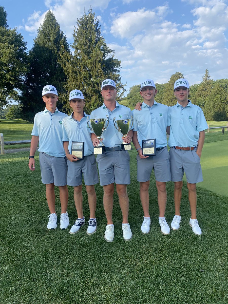 The #GolfingGreenBears bring home 🥇 in the Rodney Butt Classic <a href="/DenisonGolfClub/">Denison Golf Club</a> shooting 294 as Yale Feniger 68 (-3) and Charlie Swigart 71.  The <a href="/OHLS_GreenBears/">Ottawa Hills Athletics</a> are off until 8/25, back to school time!  Thanks <a href="/OH_Boosters/">Ottawa Hills Athletic Boosters</a>