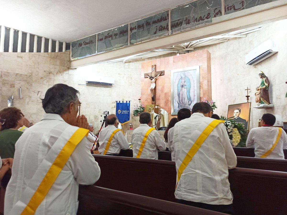KofC17543's tweet image. Con los Caballeros de Colón de Yucatán, participamos en la Santa Misa por la Fiesta del Beato Michael McGivney, en la Rectoría Villa de Guadalupe. Se destacó su legado y el compromiso con la caridad, unidad, fraternidad y servicio a la comunidad. Ago, 13, 2025.

@KofC #KofC