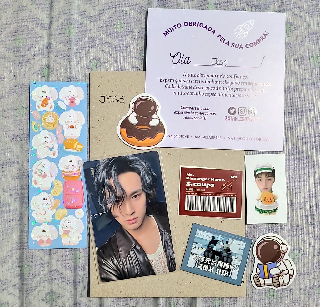 feedback positivo como sempre pra <a href="/StarlightCegs/">STARLIGHT CEGS</a> por terem trago essa linda pob do mingyu que eu comprei de aniversário pra minha irmã (e que agora estou apaixonada pq é linda demais) 🥹 sempre um prazer comprar com vcs, meus amores, obrigadaaa! ❤️💫