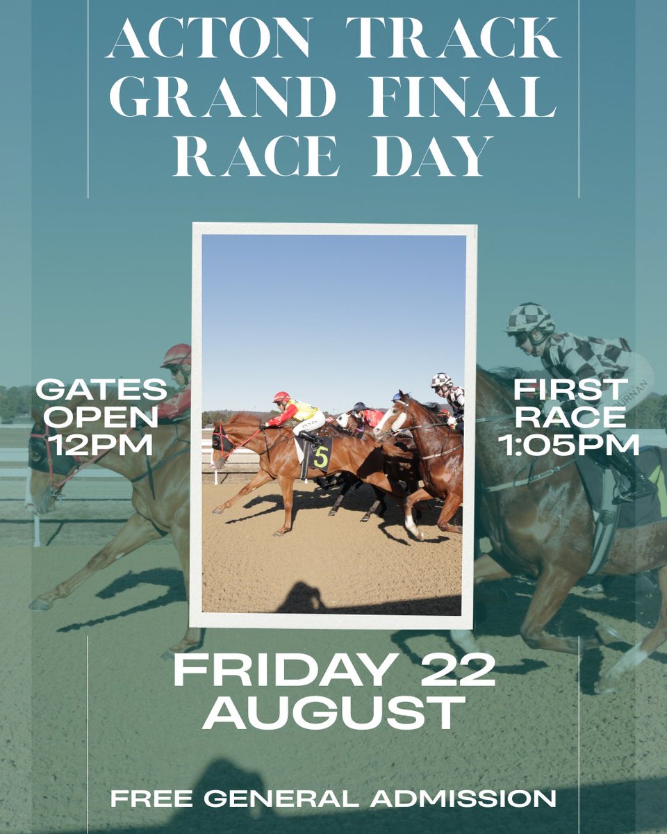 The season finale is here!🎉

Join us for an afternoon of thrilling racing, trackside atmosphere and the culmination of the Acton Track season!

Gates open 12pm, first race 1:05pm, free entry!