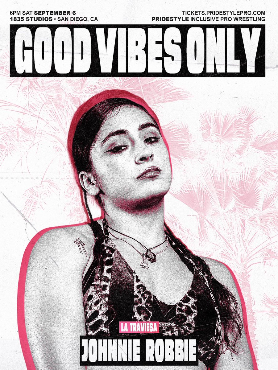 PrideStyle π€ Inclusive Pro Wrestling (@pridestylepro) on Twitter photo La Traviesa ππ’ππ‘π‘ππ π₯π’ππππ live in San Diego!
Theres only two rules, π‘π’ ππππ’π§π¦ & πππ‘πππ₯π¦ π’π‘ππ¬!
DOORS & BAR OPEN AT 6PM
PrideStyle: ππ’π’π π©ππππ¦ π’π‘ππ¬
Sat 9/6 β’ 6PM β’ 1835 Studious β’ San Diego
tickets.pridestylepro.com La Traviesa ππ’ππ‘π‘ππ π₯π’ππππ live in San Diego!
Theres only two rules, π‘π’ ππππ’π§π¦ & πππ‘πππ₯π¦ π’π‘ππ¬!
DOORS & BAR OPEN AT 6PM
PrideStyle: ππ’π’π π©ππππ¦ π’π‘ππ¬
Sat 9/6 β’ 6PM β’ 1835 Studious β’ San Diego
tickets.pridestylepro.com