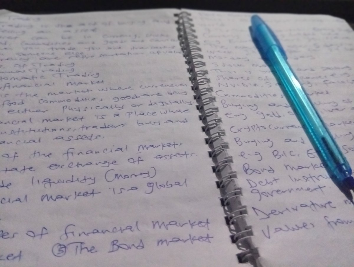 Majesty™🔶 (@theorem_web3) on Twitter photo 📚 Day 1: My Trading Journey 
I started my trading class on Monday and learned that trading is simply buying & selling assets like currencies 💱, stocks 📈, gold 🪙, or even crypto 🔗.
The Financial Market is where all of this happens, a global space where people & institutions 📚 Day 1: My Trading Journey 
I started my trading class on Monday and learned that trading is simply buying & selling assets like currencies 💱, stocks 📈, gold 🪙, or even crypto 🔗.
The Financial Market is where all of this happens, a global space where people & institutions