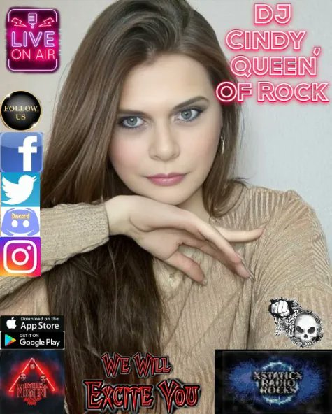 Let's get rocked come into facebook.com/groups/1826187… 
Tune in rcast.net/dir/207701/sta… 
With Cindy The Queen of Rock 9-12 am est. Join the chatroom discord.gg/Rrh2XaCd