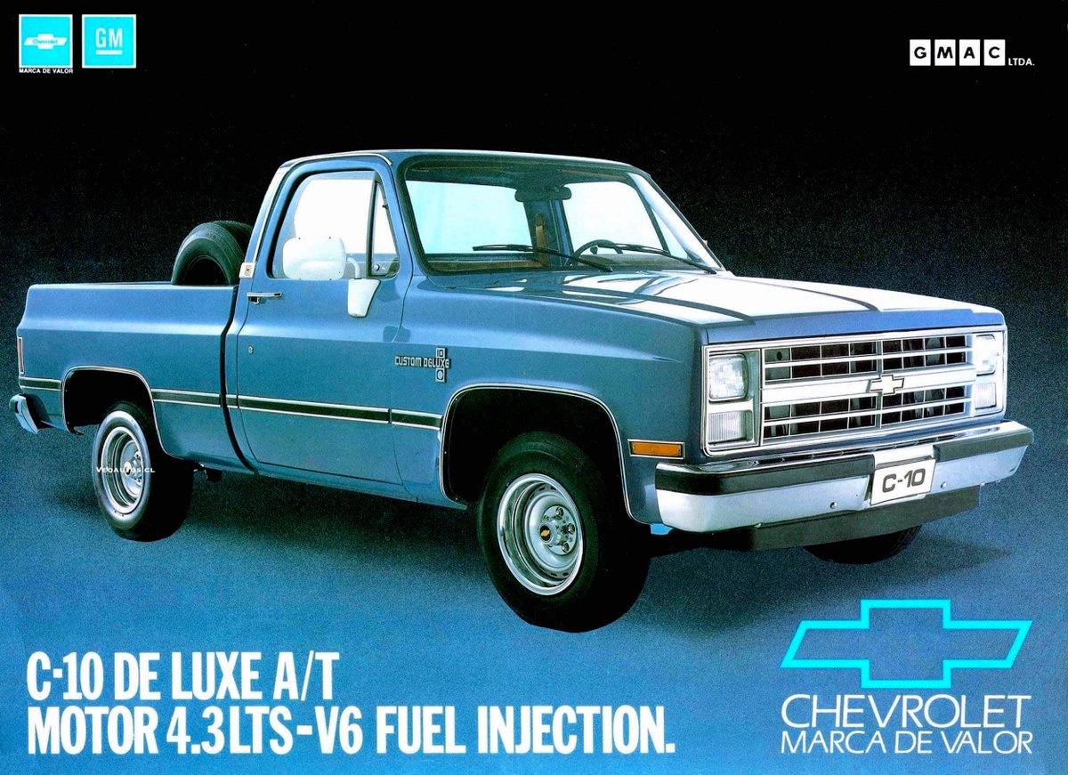 VeoAutos's tweet photo. Chevrolet C-10 Custom De Luxe. Ficha de producto Chile 1989, año en que se comercializan en el país 280 unidades, precio época de $5.480.000.
+ Info https://t.co/x8pC0P0uEo
#chevroletc10 #customdeluxe #chevypickup @chevrolet @RiveraNotario @ChevroletCL https://t.co/AMLUIoQmKi