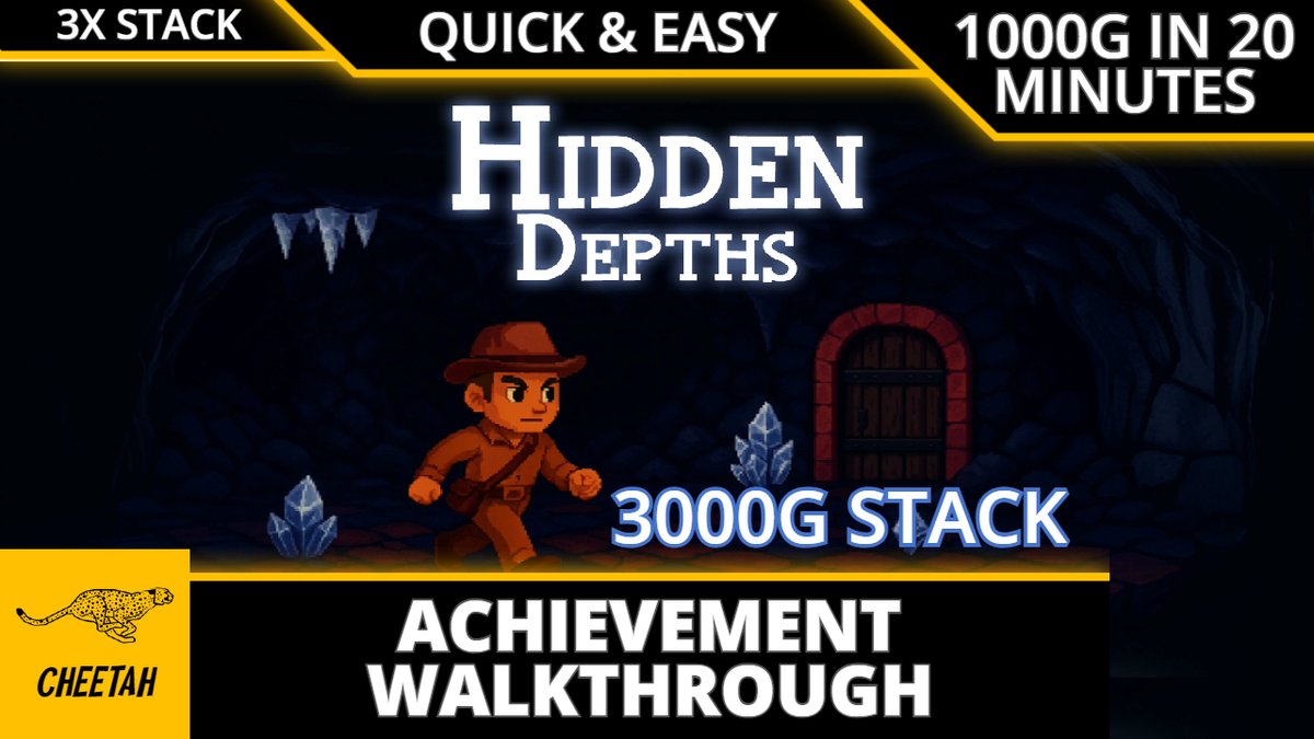 🚨 New Upload 🚨

Hidden Depths - Achievement Walkthrough (1000G IN 20 MINUTES) 3000G TRIPLE STACK

Check it out here ⬇️
youtu.be/nWVogFtUkgg