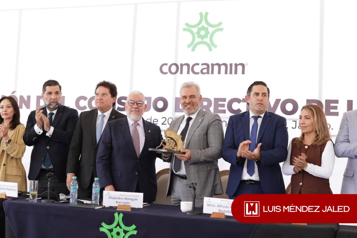 Fue un honor participar en la Sesión de Mesa y Consejo Directivo de la <a href="/CONCAMIN/">CONCAMIN</a> en Guadalajara, un encuentro encabezado por su presidente, <a href="/AMalagonB/">Alejandro Malagon B</a>.