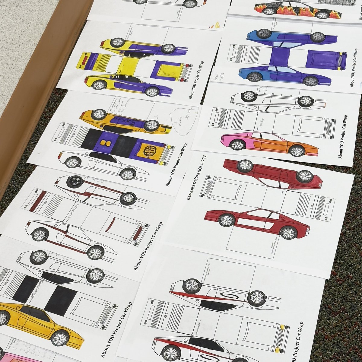 The entrepreneurial journey of a car wrapping business with an added twist, “About You” project! Students are designing their personal car skin #Burtonexperience