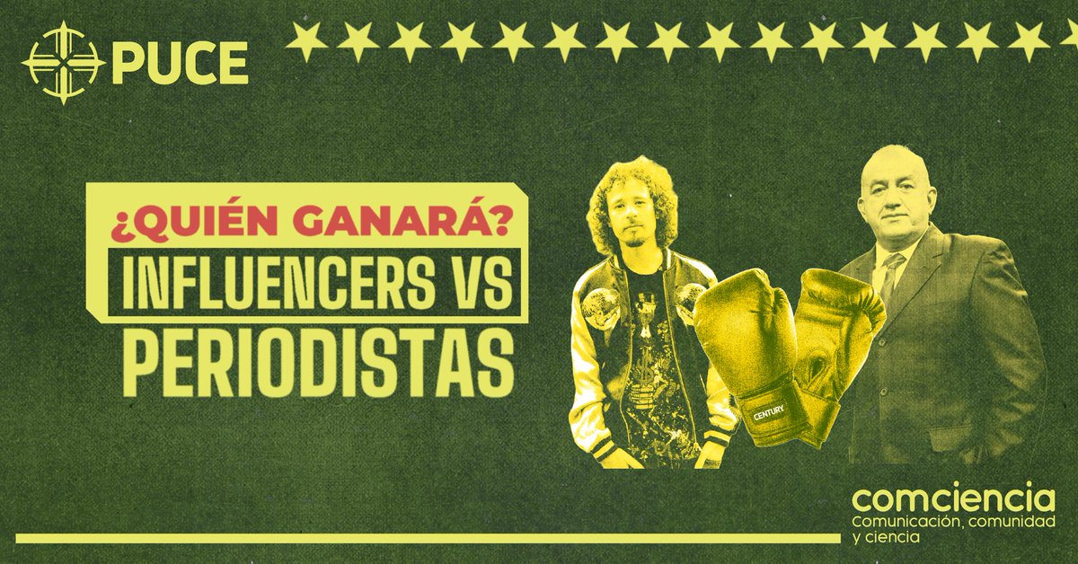 comcienciaec's tweet photo. ¿Puede el influencer reemplazar al periodista? 🤔

Los youtubers y creadores de contenido, al ser nativos digitales, lograron hacerse un espacio en redes sociales y sacar provecho de cada función. https://t.co/hhxqEpT7cb