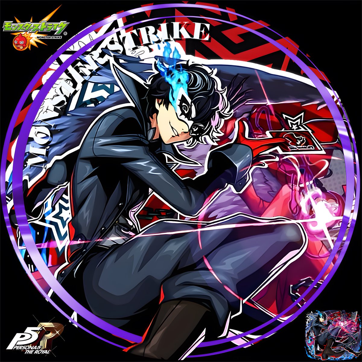 🎩ペルソナ5 コラボ🎩 🌟ジョーカー 雨宮蓮 壁紙＆アイコン