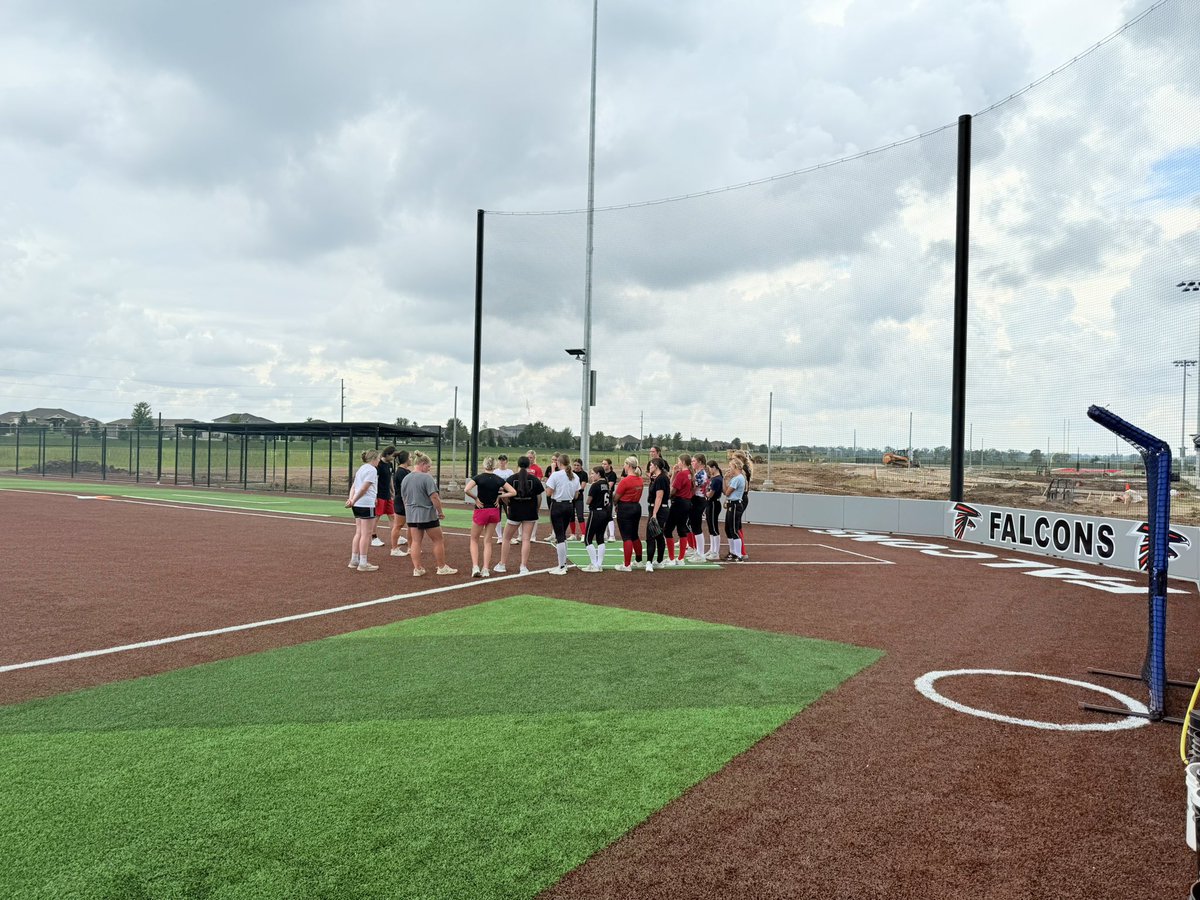 Got to come out and play on our new home TURF! Getting ready for our Jamboree on Monday at Elkhorn!! #FalconCountry #BetterTogether