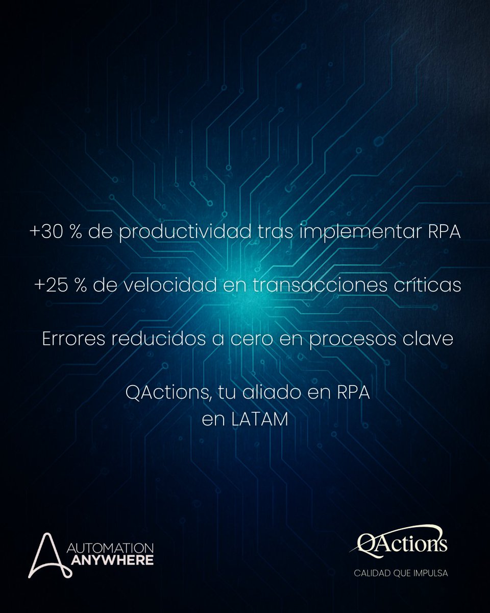 JoinQactions's tweet image. ¿Quieres alcanzar ese nivel con RPA? ⚡

Reúnete con nuestra representante comercial de LATAM y evaluemos juntos las soluciones, profesionales y herramientas que necesitas.

Agenda una reunión comentando &quot;Meet&quot;

#QActions #RPA #Productividad #CasosdeÉxito  #AutomationAnywhere