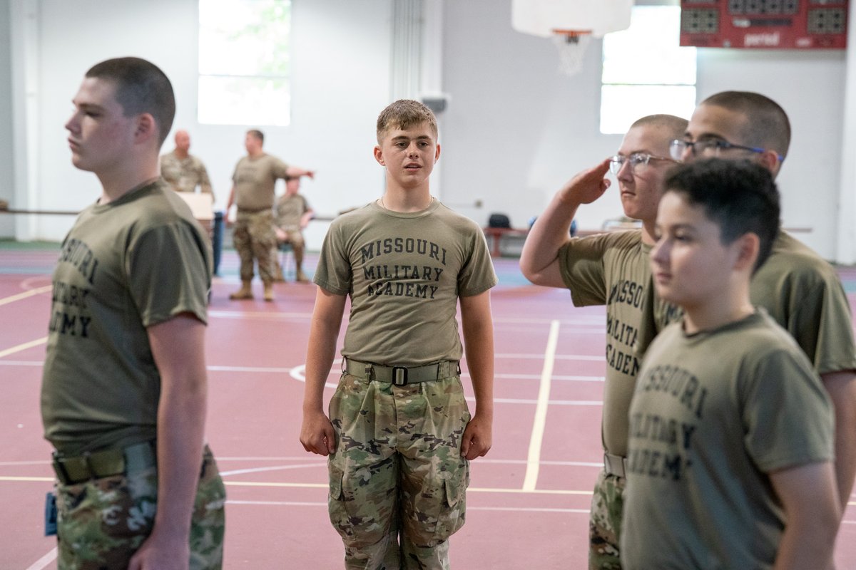 MOmilitaryacad's tweet photo. Our cadet leaders guide and mentor our newest cadets. Through their example, they show what leadership, discipline, and brotherhood look like in action. Great job by both new and returning cadets this week! #MMAProud #LeadershipInAction https://t.co/MhI6jhOaNb