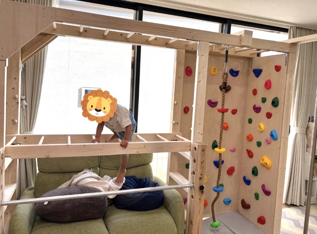 組み立てた方から画像いただいています！ ソファサイズに合わせて連結