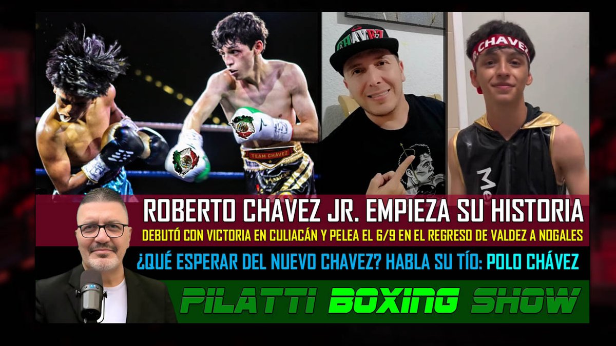 PILATTI BOXING SHOW
Entrevista a Polo Chavez: ¿Qué esperar de Roberto Chavez Jr., la nueva esperanza de la dinastía Chávez?
VIDEO AQUI 👉youtu.be/pO13P5Cpug4
#juliocesarchavez #boxeomexicano #Culiacan #boxeo #boxing  <a href="/PoloChvez2/">Polo Chávez</a> <a href="/Jcchavez115/">Julio César Chávez</a>