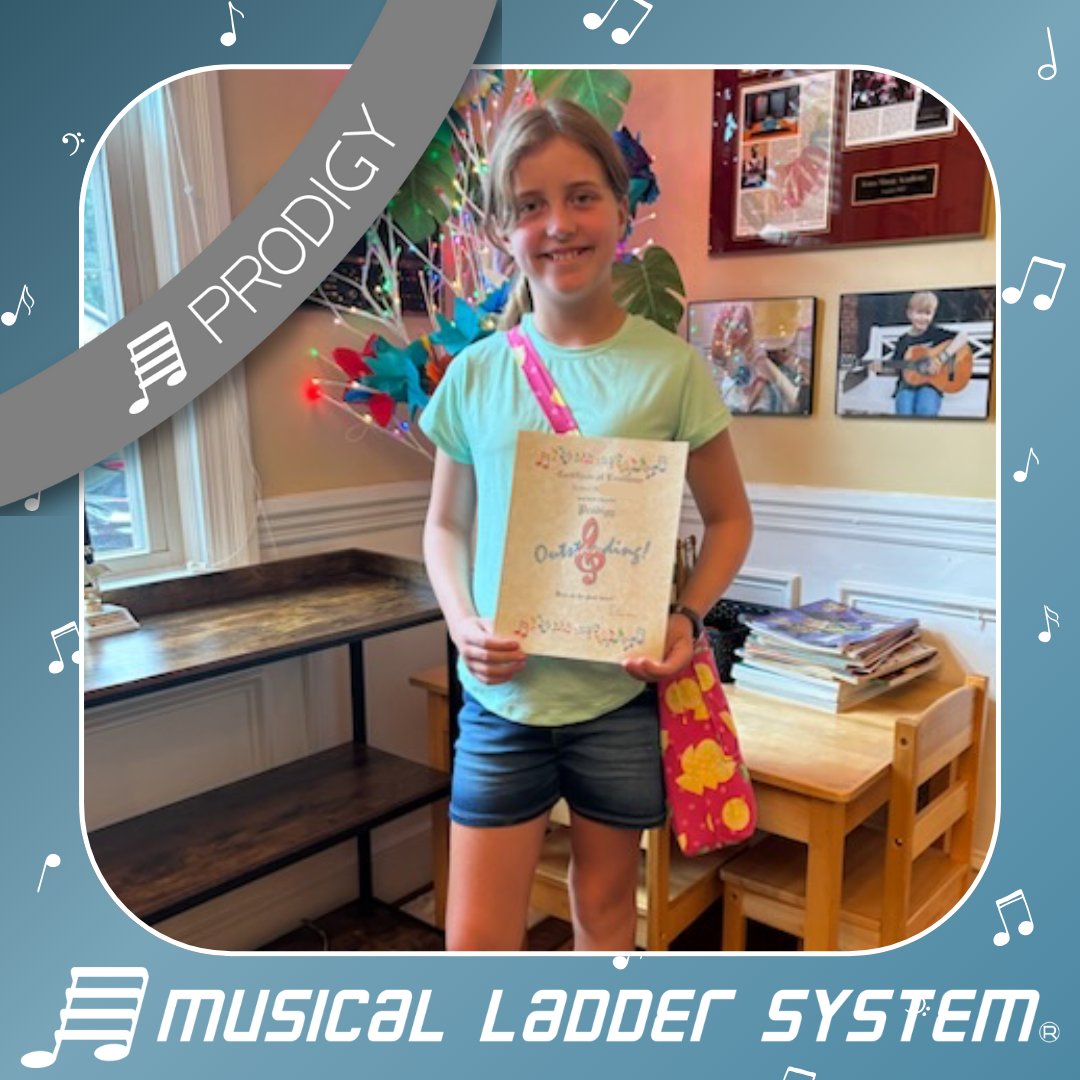 ColaArtsAcademy's tweet image. Congrats to Sydney for earning her Prodigy wristband!

#musicalladdersystem