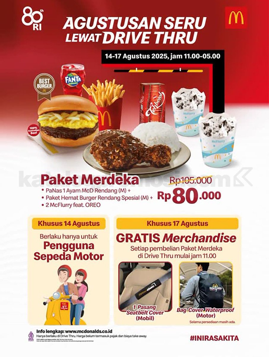 katalogpromosi's tweet photo. untuk DAFTAR PROMO HUT RI 80 TERUPDATE dan TERLENGKAP klik link ini : https://t.co/CqqlSgpIu9
SAVE & SHARE yah biar kalau bermanfaat buat kamu ^_^
#HUTRI80 #Promo17Agustus #PromoMerdeka https://t.co/4taClL6y46
