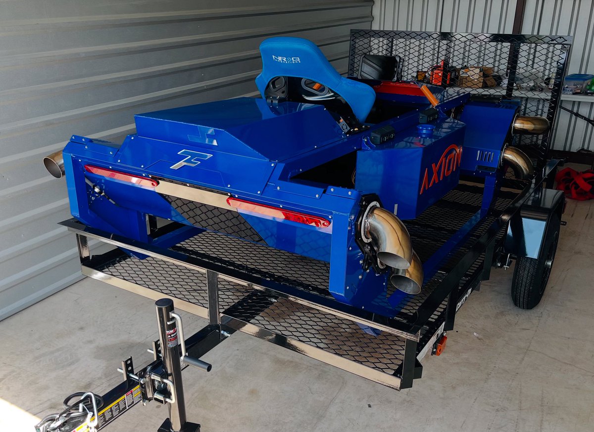 FusionFlightInc's tweet image. We are mobile! A few more bits and pieces and it’s time for AB8 Axion to head on out to the test site!

#axion #trailer #mobility #drone #testing #vtol #flyingcar