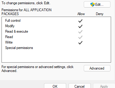 GLHalcyon's tweet photo. @MsJxde I went into properties in EAC and allowed all and it worked for me. Hopefully this helps. https://t.co/43MBwuA2cy
