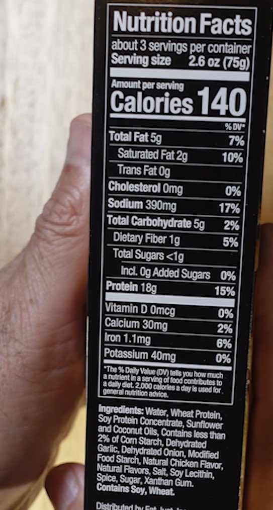veganhackspod's tweet photo. Just Egg made… vegan chicken?! ✨
$8.99 for 8 ounces, wheat & soy, not lab-grown.
Crispy outside, chewy inside, see the full reel for the score.
Is it overpriced or worth a bite? 🤔🍽️
📽️ Full review inside TT and IG @veganhackspod and YT at Veganhacks
#VeganChicken #JustEgg https://t.co/hT3mridUlG