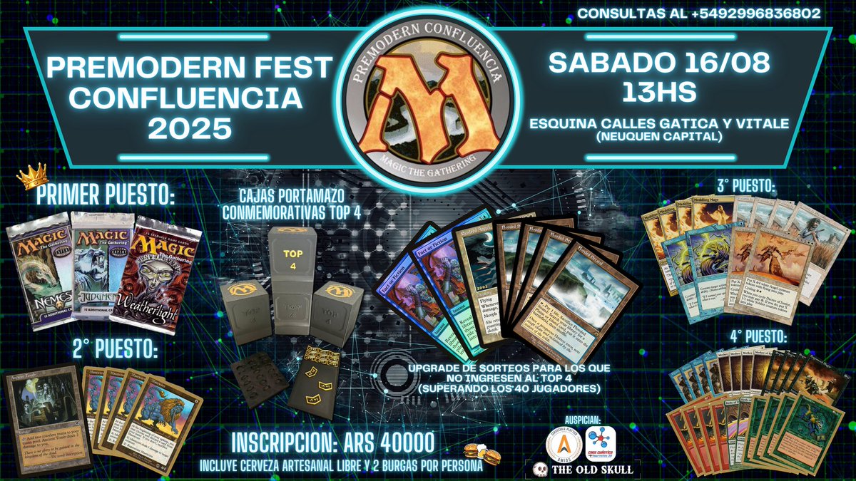 🇦🇷💀 MTG PREMODERN PAPER GAMEPLAY///  FLOR DE FIESTA EN NEUQUEN ESTE FINDEEE DE LA MANO DE LOS CHICOS DE CONFLUENCIA!