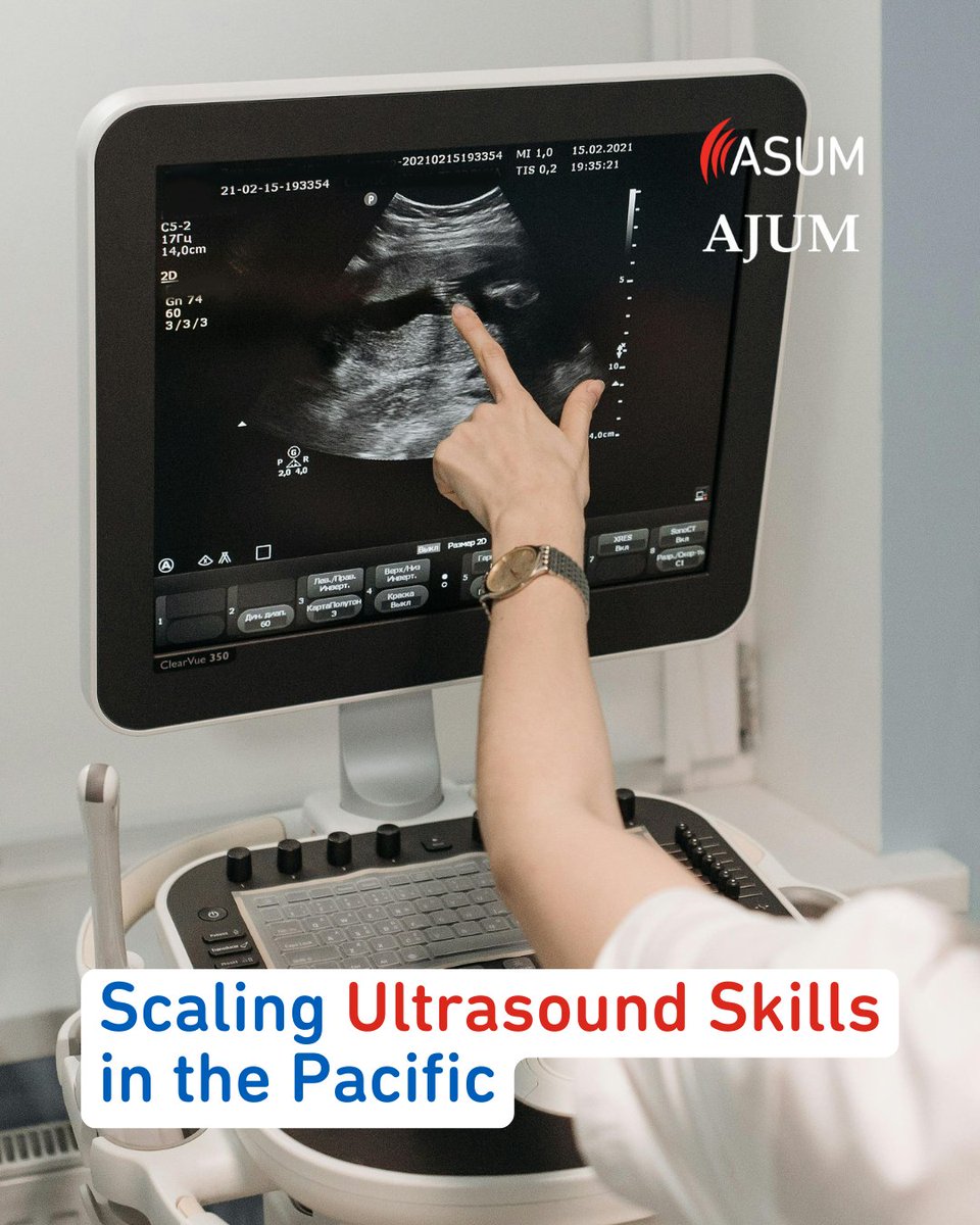 In Vanuatu, Tonga &amp; PNG, the PEARLS program is supporting clinicians with hands-on ultrasound training, remote mentorship &amp; lasting skills. 40 trained, 576 scans uploaded.
Discover the impact: onlinelibrary.wiley.com/doi/10.1002/aj…
#POCUS #AJUM
