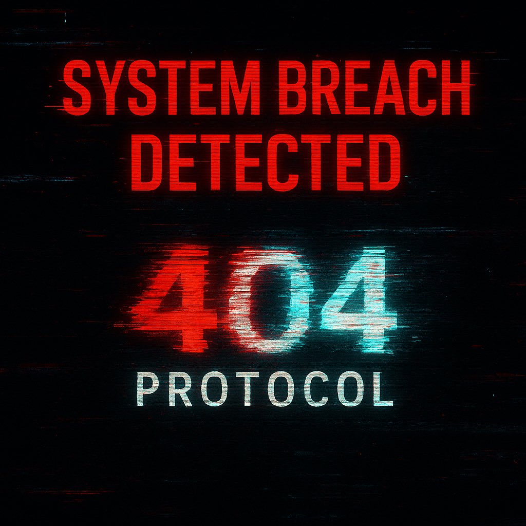 The404Protocol's tweet image. You weren’t supposed to see this…
$404 has breached the system.
No presale. No mercy.
Contract: 0x3f7D989db26dAa9f25025F4652e5C769aC51BA4e
#404Protocol #BaseChain #Crypto