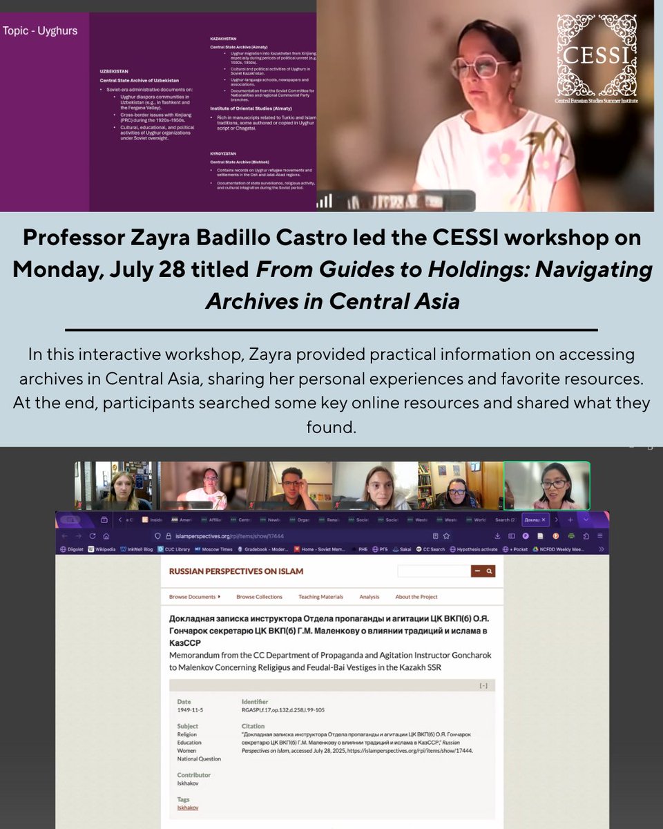 Central Eurasian Studies Summer Institute tweet media
