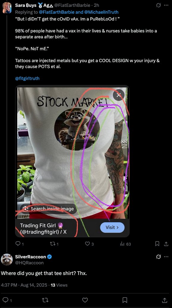 The definition of free rent in someone's head. 
I blocked this account over a month ago because it went insane about fenbendazole on one of my reposts about the C word... and it still posts and tags me. Priceless! 🤣

If it had any sense, it could easily find that you can get ink