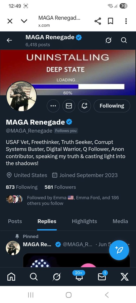 KJW (@hawkesbay69) on Twitter photo This USAF veteran is looking for more connections so I thought of all you wonderful people, please give <a href="/MAGA_Renegade/">MAGA Renegade</a> a F&R ๐ช๐ซถ๐๐ฅ๐ฏ๐บ๐ธ let's go big !! This USAF veteran is looking for more connections so I thought of all you wonderful people, please give <a href="/MAGA_Renegade/">MAGA Renegade</a> a F&R ๐ช๐ซถ๐๐ฅ๐ฏ๐บ๐ธ let's go big !!