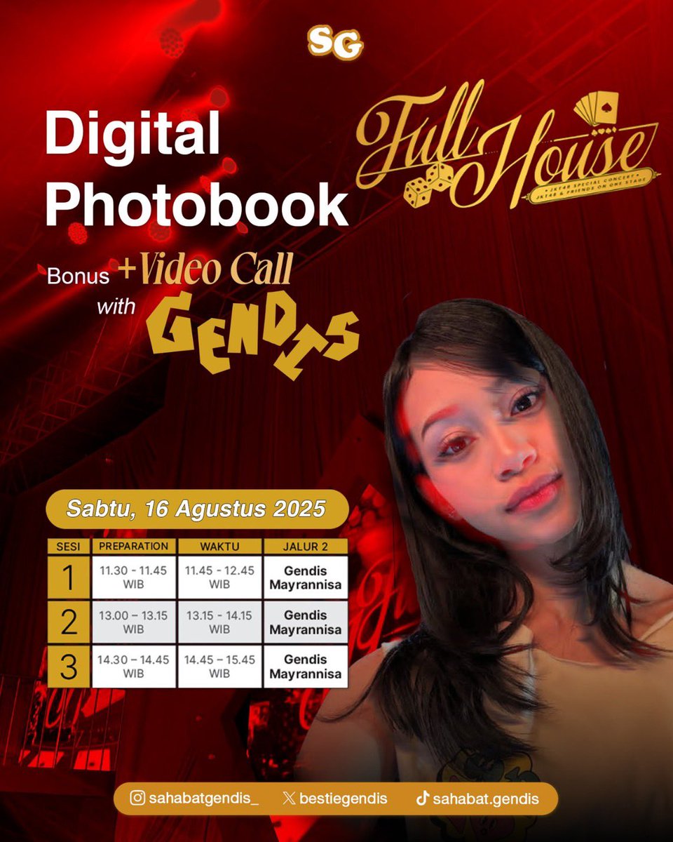 Bestienya Gendis🎤👑 (@bestiegendis) on Twitter photo SAHABAAATTTT di hari Jumat yang berbahagia ini siapa yang mau join tim mihuyontusuke dan bersua dengan bro <a href="/Gendis_JKT48/">Gendis Mayrannisa</a> ? Jangan lupa amankan tiketnya ya.
see u di besop yah sahabat!!🖤❤️ SAHABAAATTTT di hari Jumat yang berbahagia ini siapa yang mau join tim mihuyontusuke dan bersua dengan bro <a href="/Gendis_JKT48/">Gendis Mayrannisa</a> ? Jangan lupa amankan tiketnya ya.
see u di besop yah sahabat!!🖤❤️