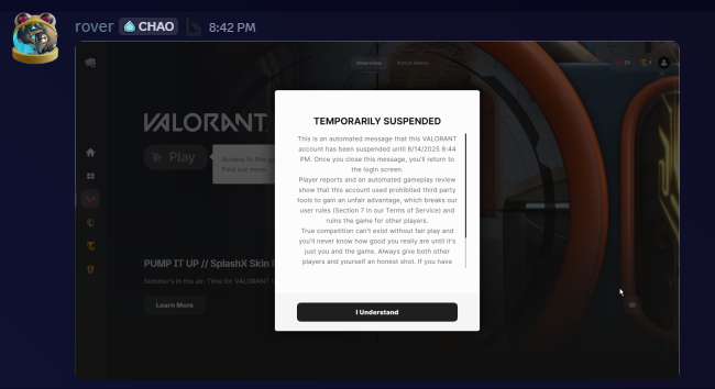 cloodzzy's tweet photo. My IGL got banned for 2 minutes mid scrim #stopfurryhate :( https://t.co/Rw2iFV7GUa