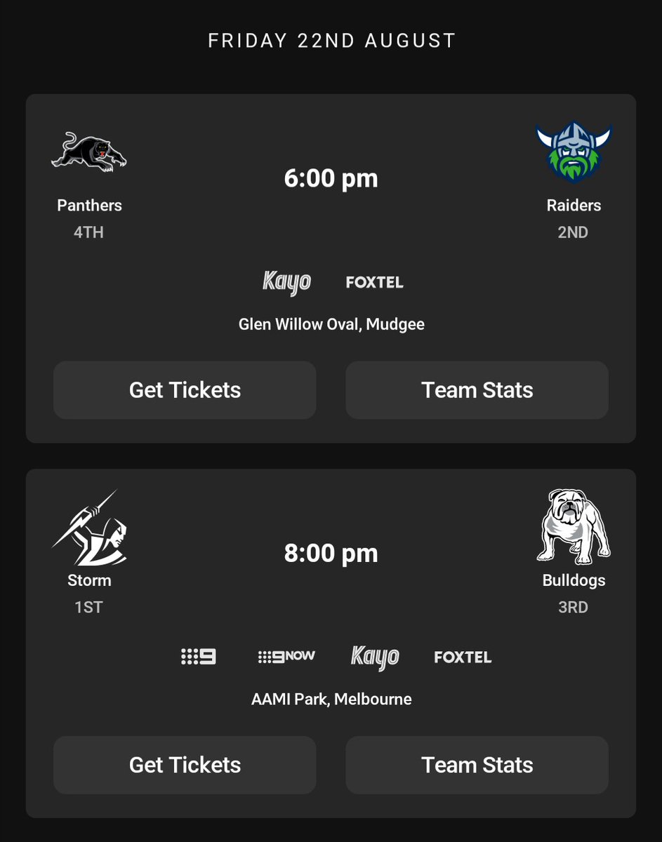 NRL PSA: Next Friday is semifinals come early