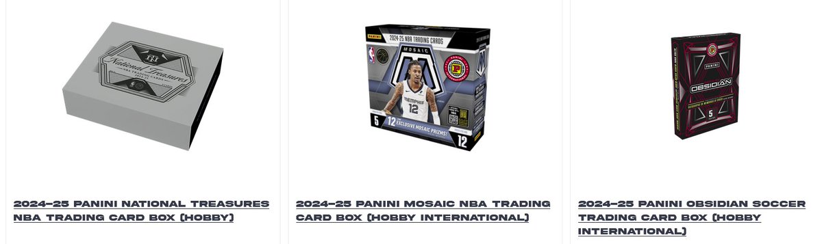 Card Purchaser (@cardpurchaser) on Twitter photo Three products release on the Panini website tomorrow. You buying anything? Three products release on the Panini website tomorrow. You buying anything?