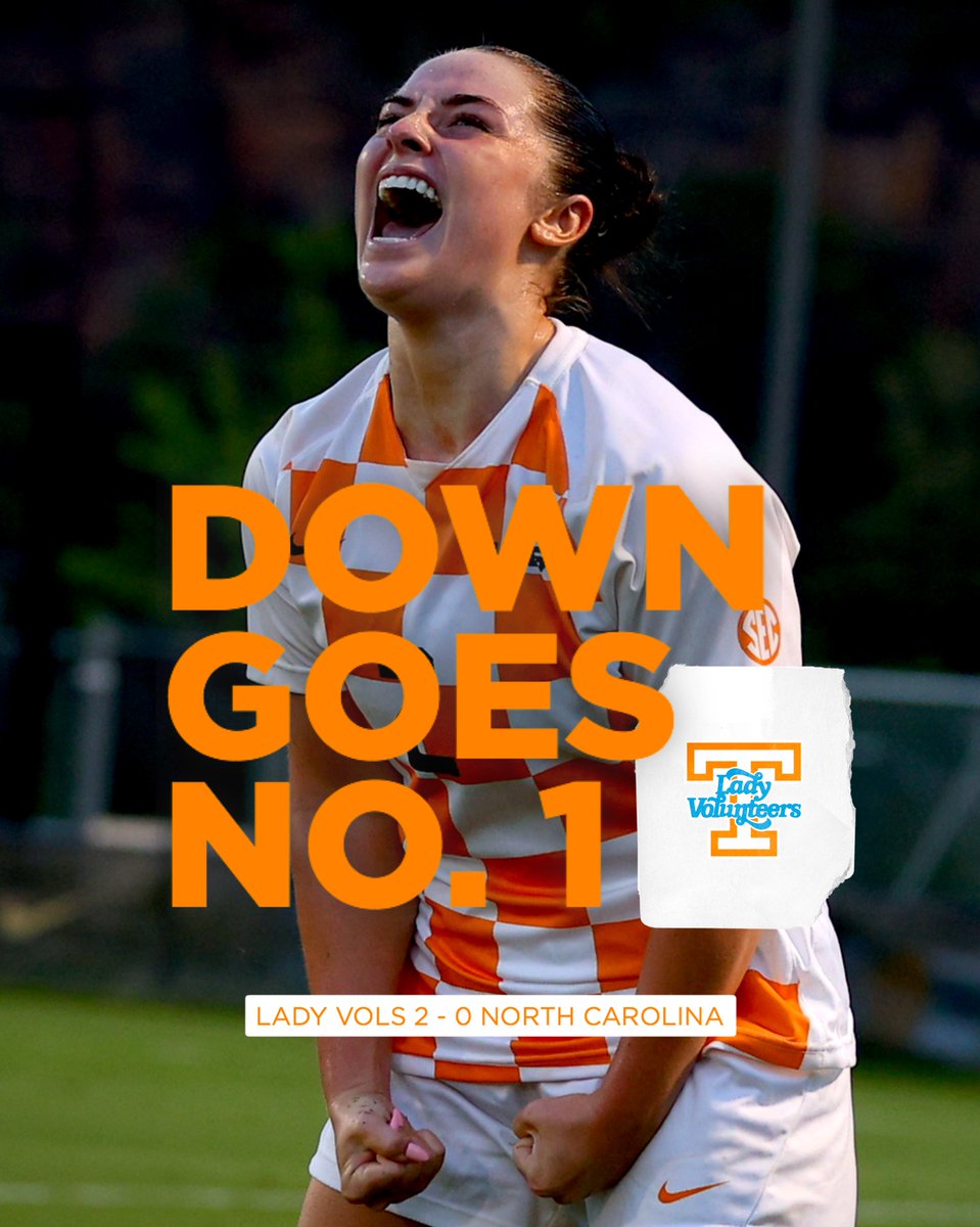 Tennessee Athletics (@vol_sports) on Twitter photo What a start to the new athletic year 🔥
<a href="/Vol_Soccer/">Tennessee Soccer</a> takes down No. 1 North Carolina! What a start to the new athletic year 🔥
<a href="/Vol_Soccer/">Tennessee Soccer</a> takes down No. 1 North Carolina!