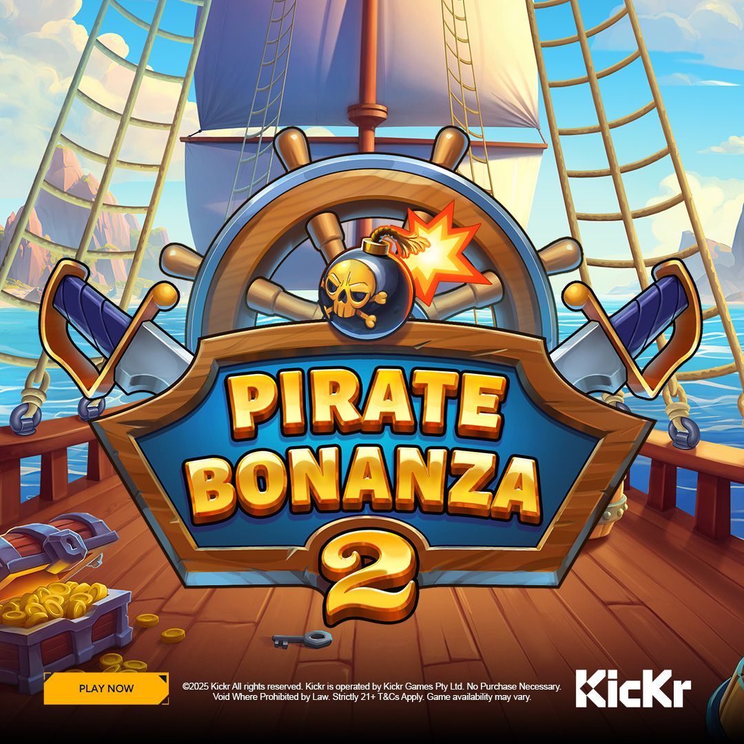 Ahoy, matey! 🏴☠️ Get ready to plunder some serious fun! 

Pirate Bonanza 2 by Backseat Gaming is now live on Kickr. 

Set sail and play now at Kickr.com! 🎮 
#PirateBonanza2 #Kickr #BackseatGaming #PlayNow #Gaming