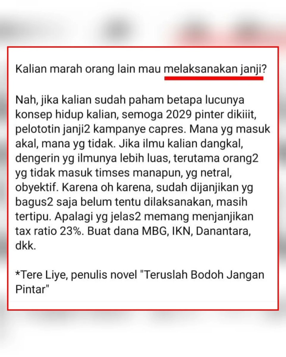 DenmasSojo's tweet photo. @awesomeposted Selamat kepada pemilih 02 https://t.co/yfR70HJTdg