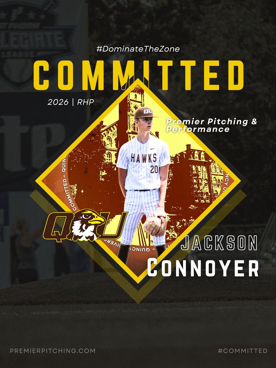 Premier Pitching and Performance (@premierpitching) on Twitter photo Congratulations to <a href="/JacksonConnoyer/">Jackson Connoyer</a> on his recent commitment to Quincy Univeristy! #DominateTheZone Congratulations to <a href="/JacksonConnoyer/">Jackson Connoyer</a> on his recent commitment to Quincy Univeristy! #DominateTheZone