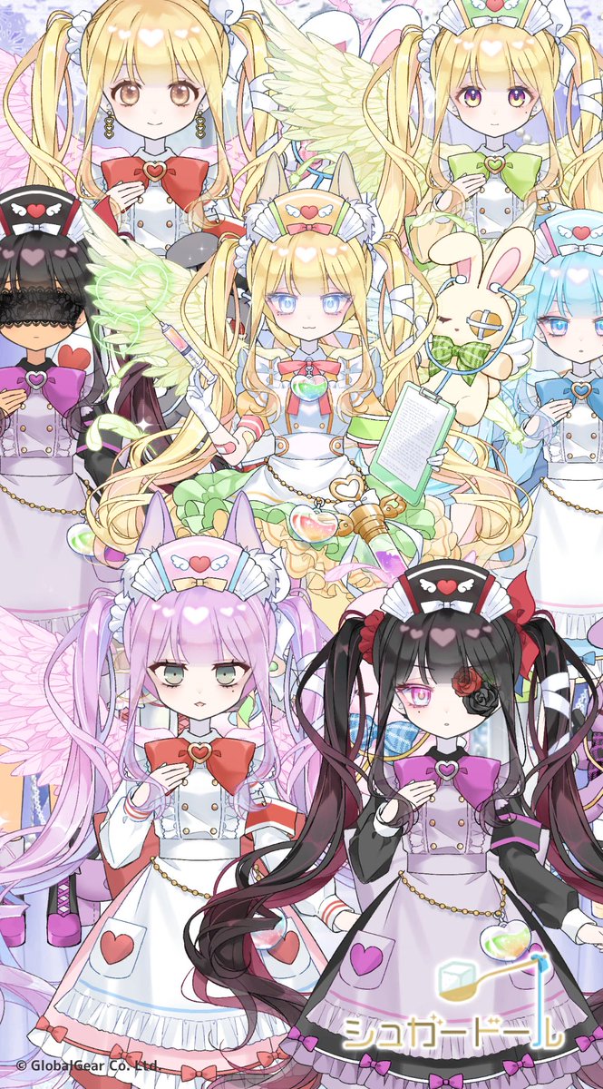 Yukiusa_0923's tweet photo. 7人のナースちゃん❤🎀

シュガードール 着せ替え×育成ゲーム
写真を撮影してみたよ！アプリ → https://t.co/LZwwEOk4XI
#シュガード���ル #着せ替えゲーム https://t.co/5cQ28dxQcd