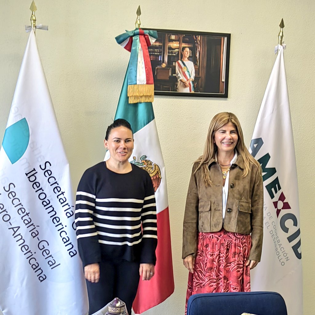 Oficina Subregional SEGIB (@segib_osrmcc) on Twitter photo Hoy acompañamos a la Secretaria para la Cooperacion Iberoamericana, <a href="/LorenaLariosR/">Lorena Larios</a> en su encuentro con la Directora Ejecutiva de la <a href="/AMEXCID/">AMEXCID</a>, <a href="/AlejandraDMV/">Alejandra Del Moral</a> donde se compartió el interés y nuevas iniciativas qué trabaja <a href="/SEGIBdigital/">SEGIB</a> en materia de discapacidad, género, lenguas Hoy acompañamos a la Secretaria para la Cooperacion Iberoamericana, <a href="/LorenaLariosR/">Lorena Larios</a> en su encuentro con la Directora Ejecutiva de la <a href="/AMEXCID/">AMEXCID</a>, <a href="/AlejandraDMV/">Alejandra Del Moral</a> donde se compartió el interés y nuevas iniciativas qué trabaja <a href="/SEGIBdigital/">SEGIB</a> en materia de discapacidad, género, lenguas