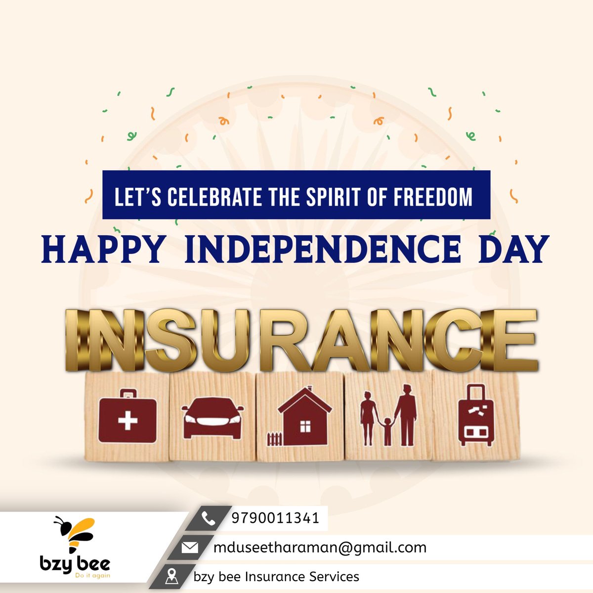 bzybeeinsurance's tweet image. 🇮🇳 CELEBRATE FREEDOM WITH FINANCIAL INDEPENDENCE!

**Happy Independence Day! Let's celebrate the spirit of freedom with comprehensive insurance protection!**

🎯 **Your Freedom Portfolio:**

✅ **Health Insurance** - Freedom from medical bill worries

9790011341