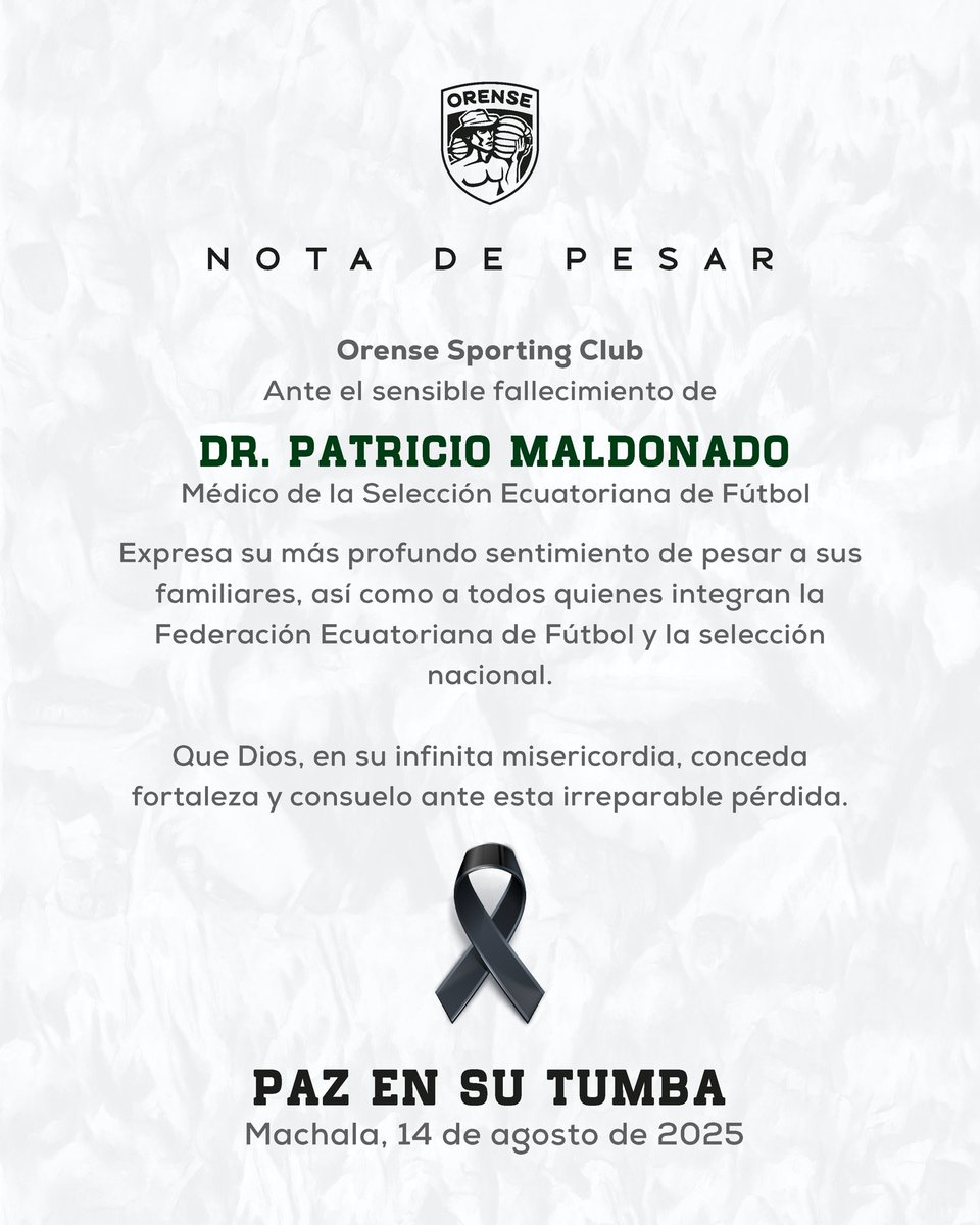 Nota de pesar 🕯️⚫️