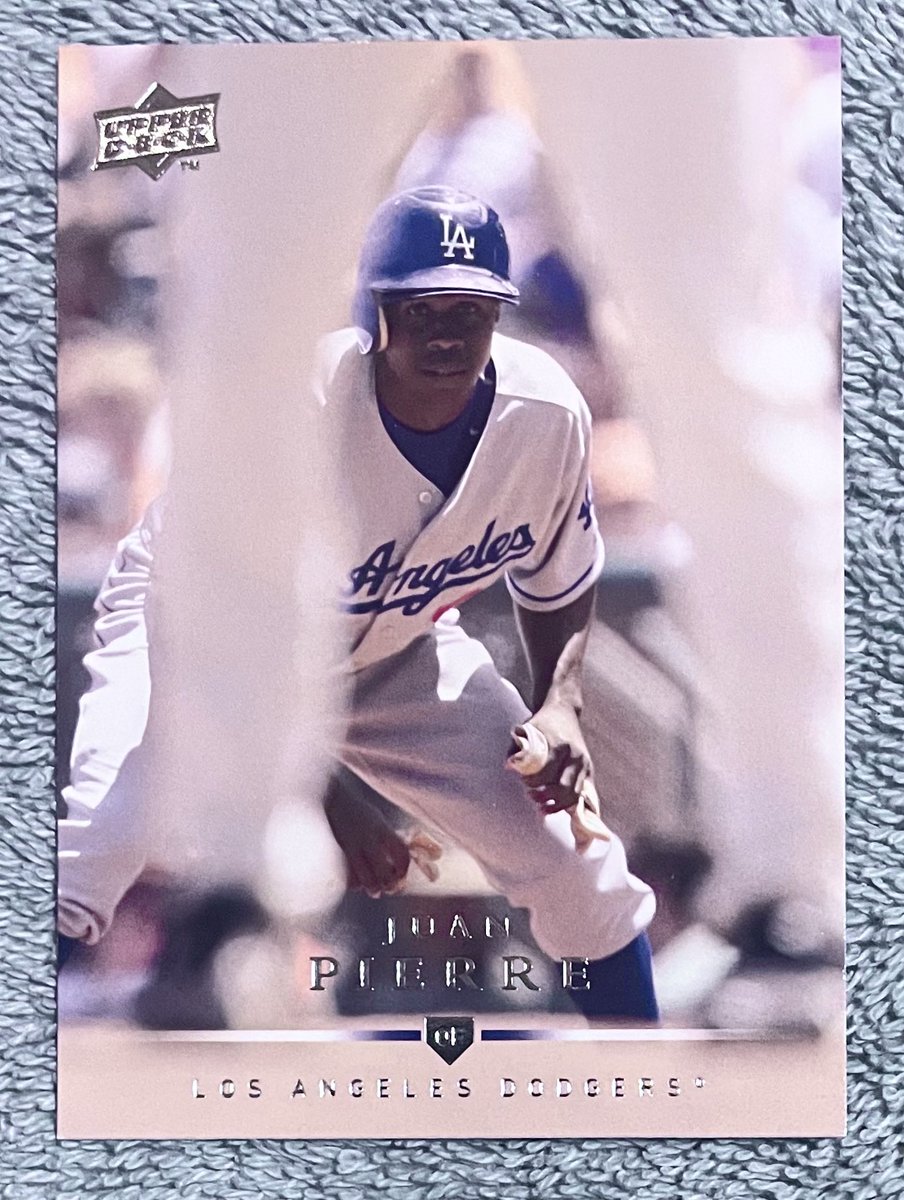 Happy 48th birthday to Juan Pierre.  Pierre was a 3-time stolen base champ and 2-time hits leader during his 14-year MLB career.  He was a WS champion with the Marlins in 2003 and went to the postseason twice (2008 and 2009) during his 3 seasons with the Dodgers.