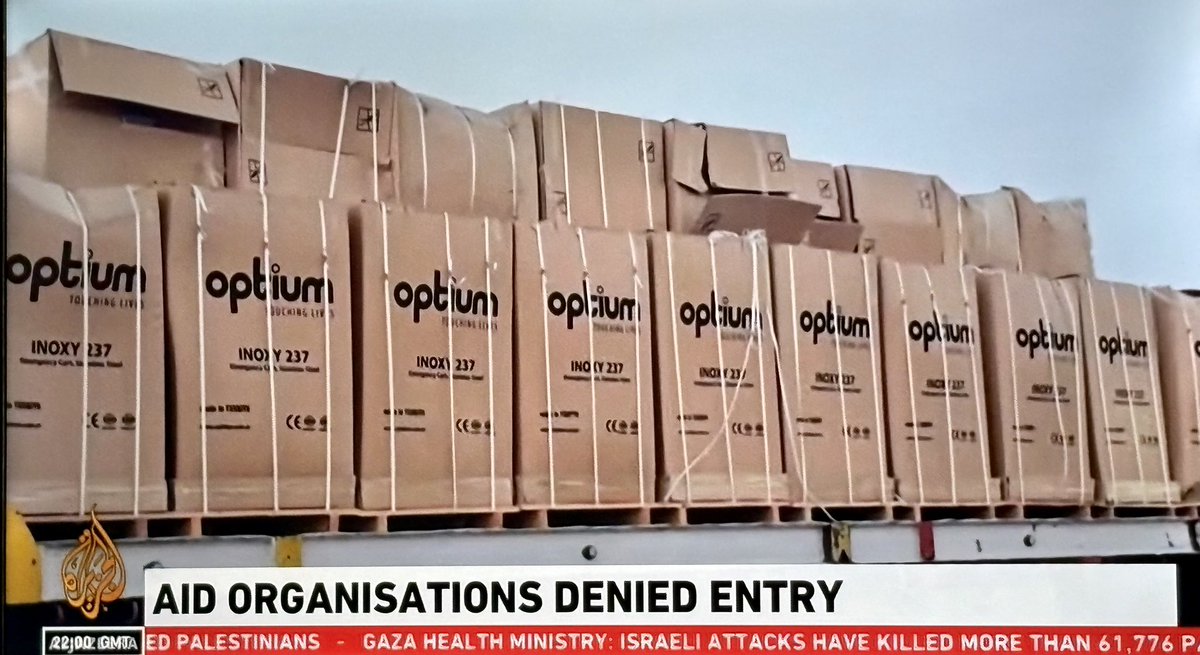 More than 100 humanitarian orgs. say Israel is refusing to let their aid trucks into Gaza. They’re appealing for an end to Israel’s weaponization of aid.This is made up of charities/orgs. such as Doctors Without Borders and Oxfam.Their aid hasn’t been allowed in since. March 2nd.