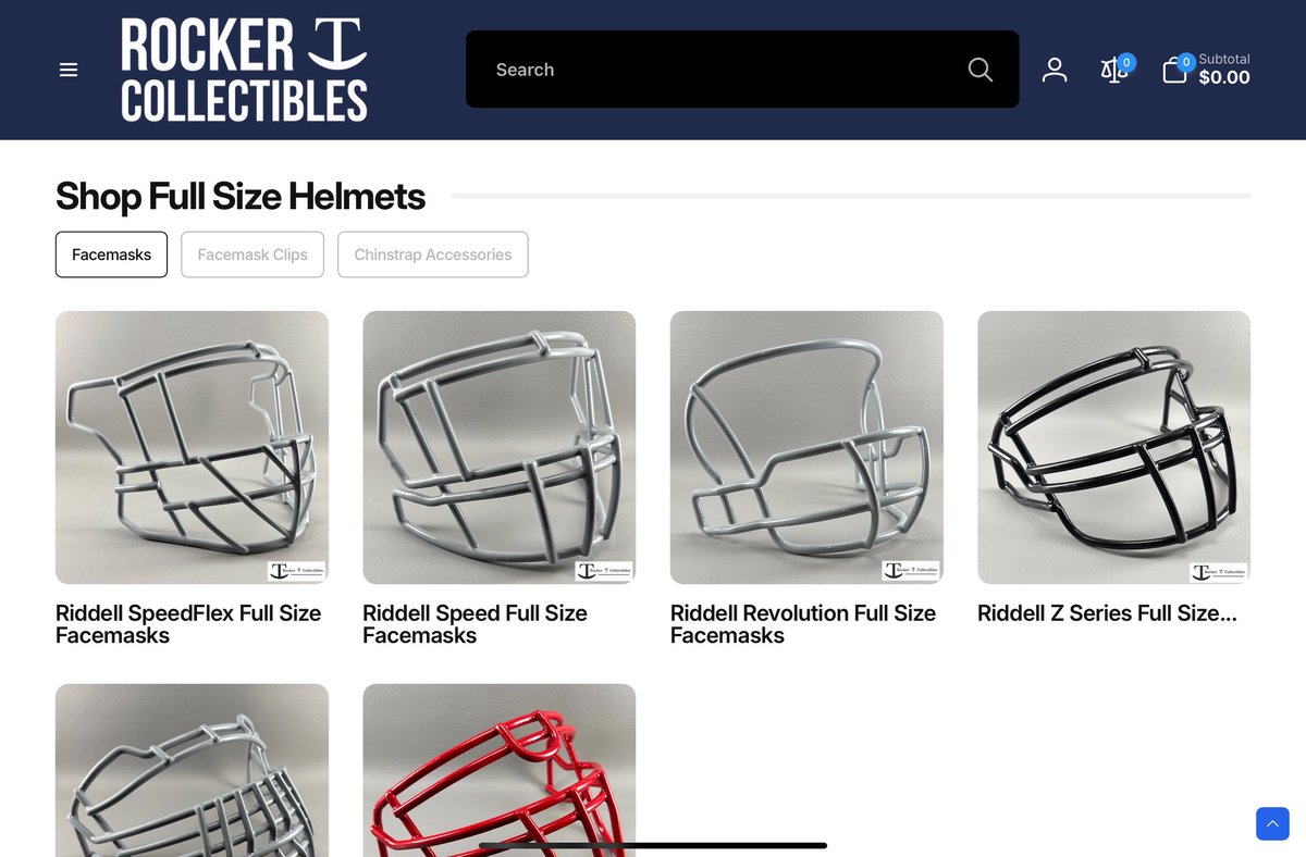 Rocker__T's tweet image. Rocker T Collectibles got a full makeover — thanks to Shane from @tmacsports! Fresh facemasks,better shipping,&amp;amp; our new collector’s blog are live now!
RockerTCollectibles.com
#MiniHelmets #MiniHelmetCollection #minihelmet  #FootballCollectibles #SportsMemorabilia #HelmetCollector