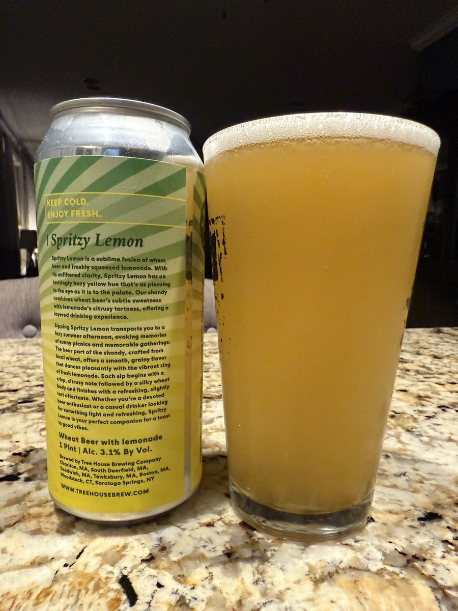 Really good option for hot summer nights. Delicious. <a href="/MikeSlomba/">Squatchy Brew Dude😎</a> <a href="/Turf_Monsters/">Cory Raper</a> <a href="/ScottMe20469576/">John</a> <a href="/Jen081979/">Jen</a> <a href="/Half0at/">kiel</a> <a href="/keithgoryl/">Keith Goryl</a>  <a href="/TreeHouseBrewCo/">Tree House Brewing Co.🍺</a> <a href="/TreehouseLdog/">Tree House L-Dog</a>