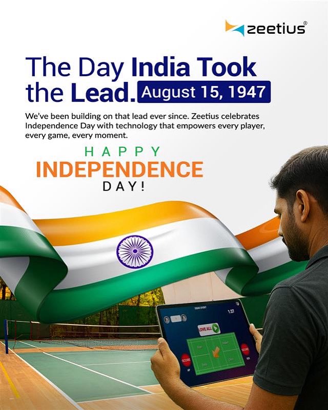 zeetiustv's tweet photo. Zeetius celebrates Independence Day with technology that empowers every player, every game, every moment.  Happy Independence Day!

#Zeetius #IndianIndependenceDay https://t.co/4cBsTKiAZg