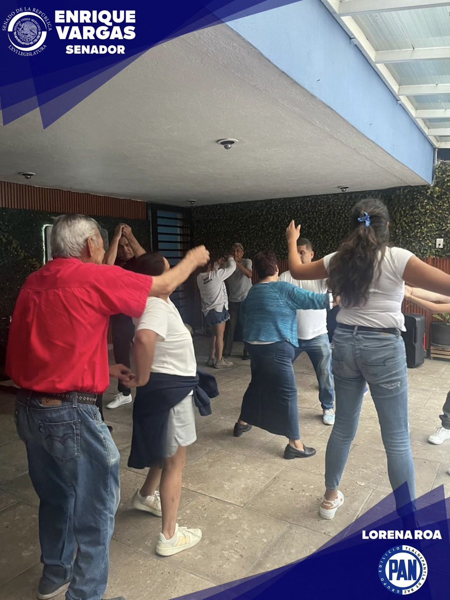Lorena Roa (@loreroa19) on Twitter photo Gracias a nuestro Senador <a href="/EnriqueVargasdV/">Enrique Vargas Del Villar</a> por seguir impulsando las Clases de Ritmos Latinos en el PAN Tlalnepantla, un espacio que promueve la actividad física y la integración comunitaria.
💙 ¡Sigamos moviéndonos juntos por #Tlalnepantla!
#UnidosHacemosElCambio Gracias a nuestro Senador <a href="/EnriqueVargasdV/">Enrique Vargas Del Villar</a> por seguir impulsando las Clases de Ritmos Latinos en el PAN Tlalnepantla, un espacio que promueve la actividad física y la integración comunitaria.
💙 ¡Sigamos moviéndonos juntos por #Tlalnepantla!
#UnidosHacemosElCambio